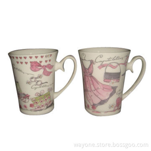 New Bone China/Ceramic/Porcelain Mug, Fashionable Design, Suitable for Promotions and Premium
